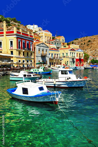 Photo: colorful Greece series Symi island, Dodecanes colorful Greece series Symi island, Dodecanes