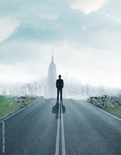 Photo: road to city road to city