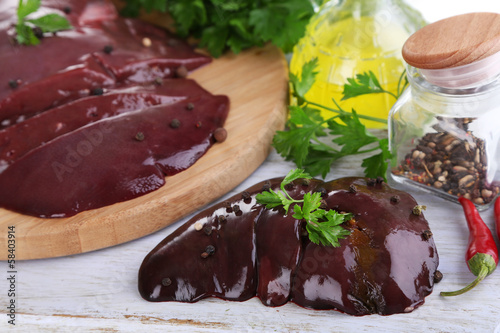 Photo: Raw liver Raw liver