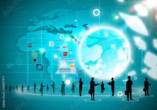 Illustration: Business people silhouettes Business people silhouettes