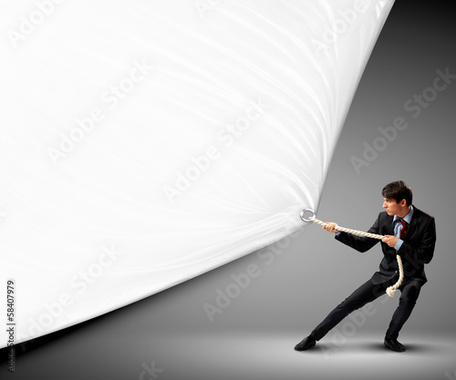 Photo: Abstract light blue background Abstract light blue background