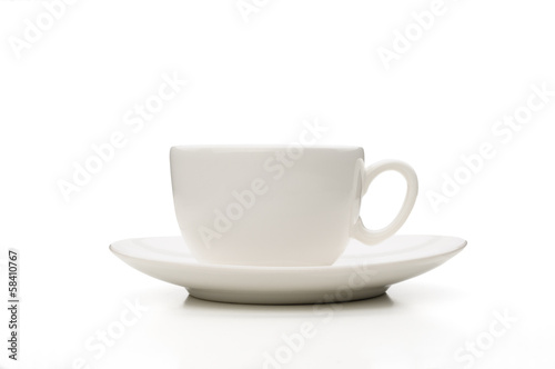 Photo: White Porcelain Coffee Cup White Porcelain Coffee Cup