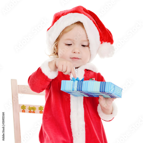 Photo: little Santa girl little Santa girl