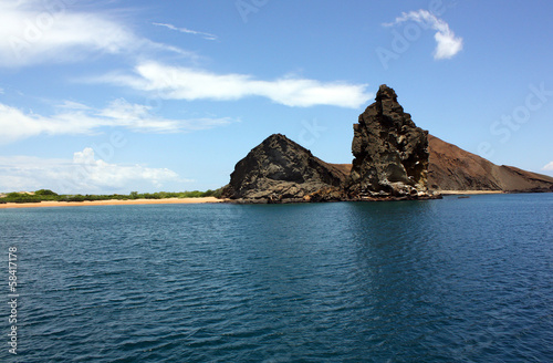 Photo: Pinnacle Rock is, the emblem of the Galapagos Pinnacle Rock is, the emblem of the Galapagos