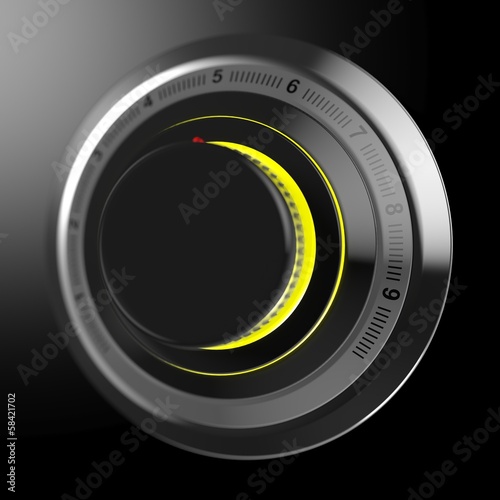 Illustration: Black dial volume control Black dial volume control