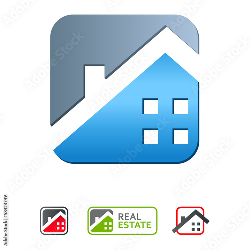Vector: Haus, Immobilien - real estate Haus, Immobilien - real estate