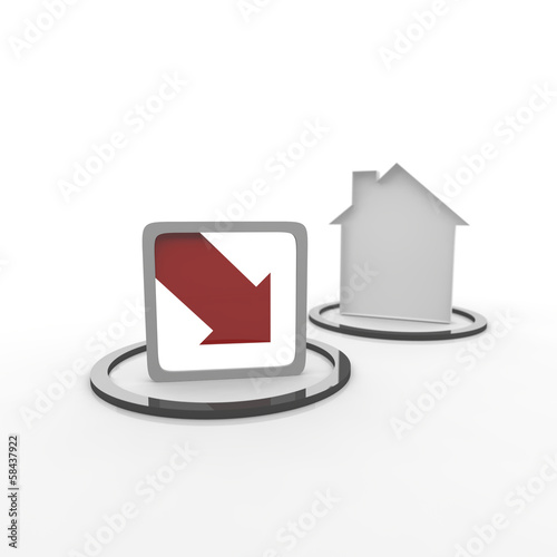 Illustration: haus, wohnung, kaufen, euro, haus, wohnung, kaufen, euro,