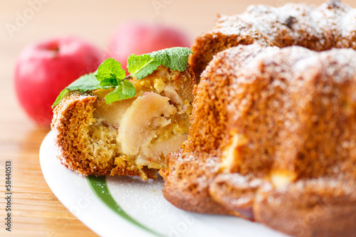 Photo: apple and honey cake apple and honey cake