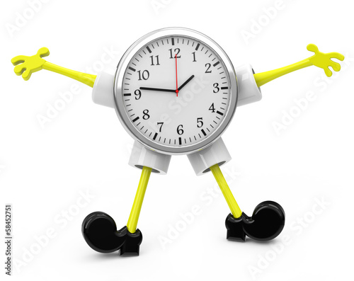 Illustration: Die Uhr-Figur Die Uhr-Figur