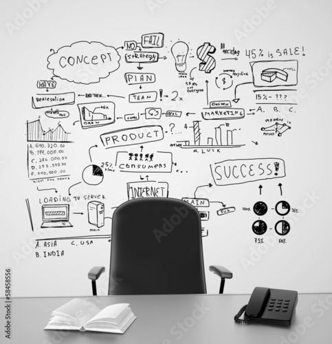 Illustration: drawing business concept drawing business concept