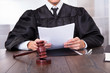 Judge Holding Documents Judge Holding Documents