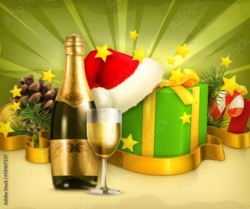 Vector: New Year greeting card New Year greeting card