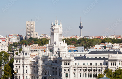 Photo: Closeup of Palacio de Comunicaciones and facade, Madrid, Spain Closeup of Palacio de Comunicaciones and facade, Madrid, Spain
