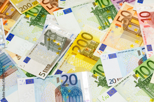 Photo: euro background euro background