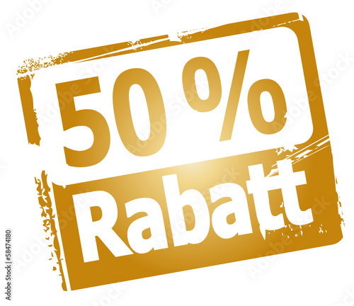 Vector: 50 % Rabatt 50 % Rabatt
