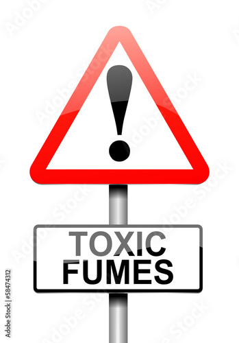 Illustration: Toxic fumes concept. Toxic fumes concept.