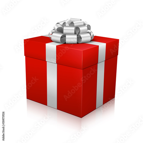 Vector: Geschenk, Geschenkpaket, Paket, verpackt, 3D, Rot, Edel, Box Geschenk, Geschenkpaket, Paket, verpackt, 3D, Rot, Edel, Box