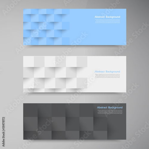 Vector: Vector banners and squares. Color set Vector banners and squares. Color set