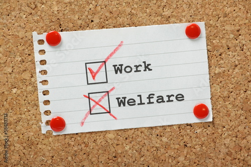 Photo: Work or Welfare Tick Boxes Work or Welfare Tick Boxes