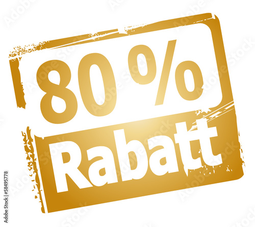 Vector: 80 % Rabatt 80 % Rabatt