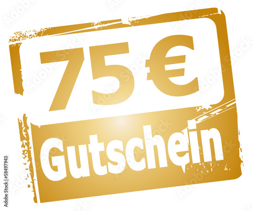 Vector: 75 € Gutschein 75 € Gutschein