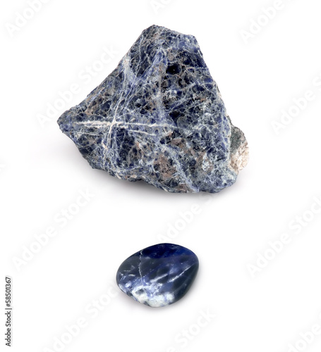 Photo: Big and rough with small and smooth crystal Big and rough with small and smooth crystal