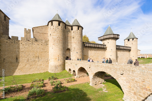 Photo: Medieval city of Carcassonne in France Medieval city of Carcassonne in France