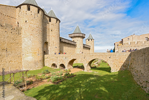 Photo: Medieval city of Carcassonne in France Medieval city of Carcassonne in France