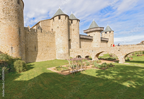 Photo: Medieval city of Carcassonne in France Medieval city of Carcassonne in France