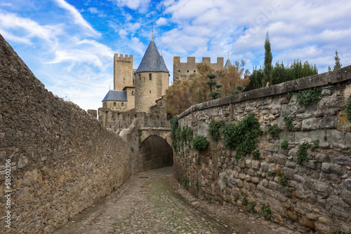 Photo: Medieval city of Carcassonne in France Medieval city of Carcassonne in France