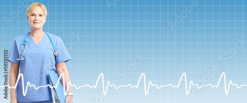 Photo: Healthcare background. Healthcare background.