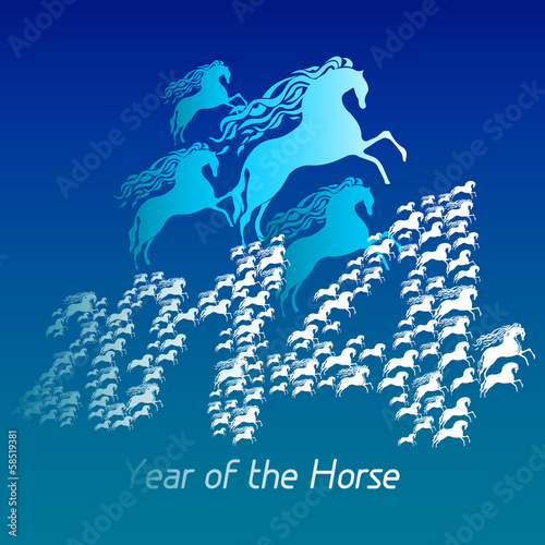 Vector: Year of the horse Year of the horse
