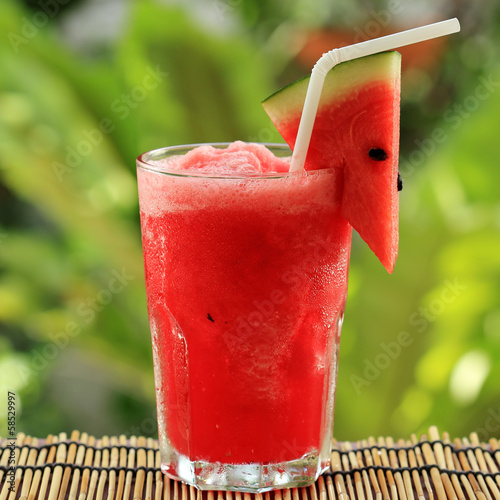 Photo: Fresh watermelon smoothie Fresh watermelon smoothie