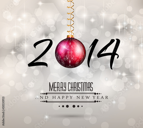 Vector: 2014 New Year Colorful Background 2014 New Year Colorful Background