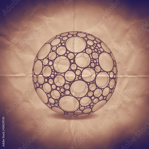 Photo: sphere paper backdrop sphere paper backdrop