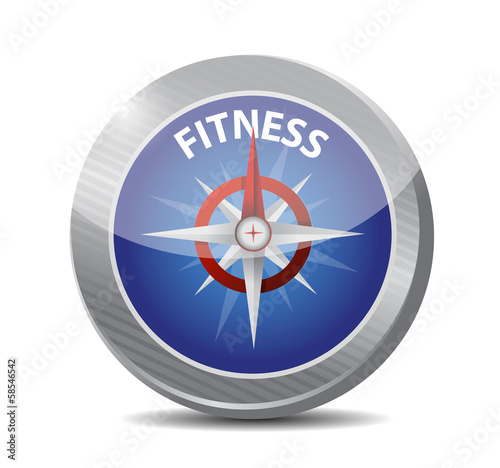 Illustration: fitness compass illustration design fitness compass illustration design