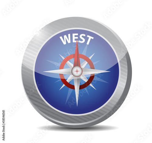 Illustration: west compass illustration design west compass illustration design