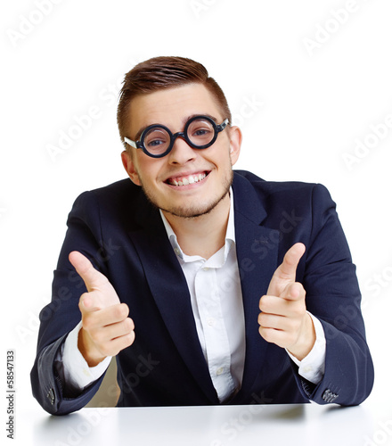 Photo: Man in eyeglasses Man in eyeglasses