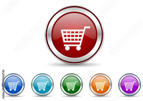 Vector: cart icon vector set cart icon vector set