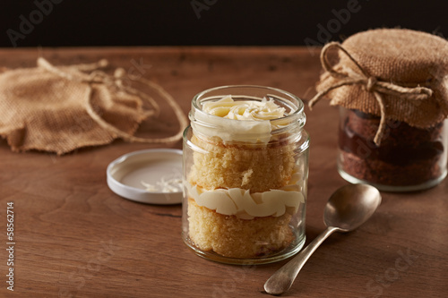 Photo: Delicious homemade jar cakes Delicious homemade jar cakes