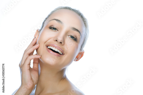 Photo: beauty happy smiling woman beauty happy smiling woman