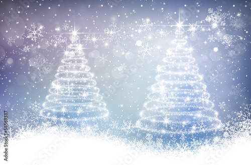 Vector: Magic christmas background Magic christmas background