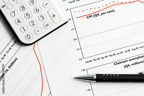 Photo: Financial accounting graphs and charts Financial accounting graphs and charts