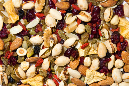 Photo: Fruit and Nut Background Fruit and Nut Background