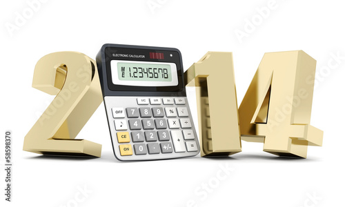 Illustration: happy new year 2014 Illustrations 3d happy new year 2014 Illustrations 3d