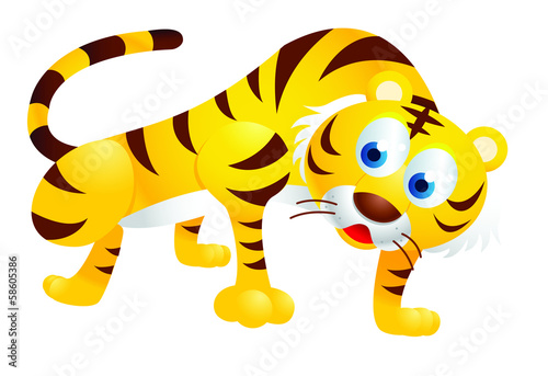 Vector: Cute tiger Cute tiger