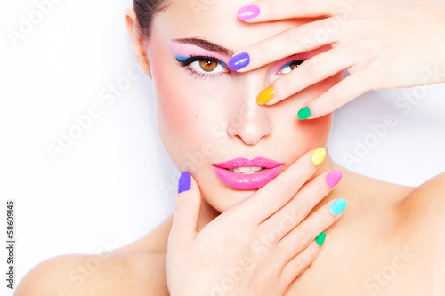 colorful makeup