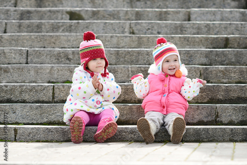 Photo: happy toddler firiends happy toddler firiends