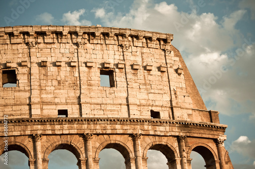 Photo: Colosseum in rome detail Colosseum in rome detail