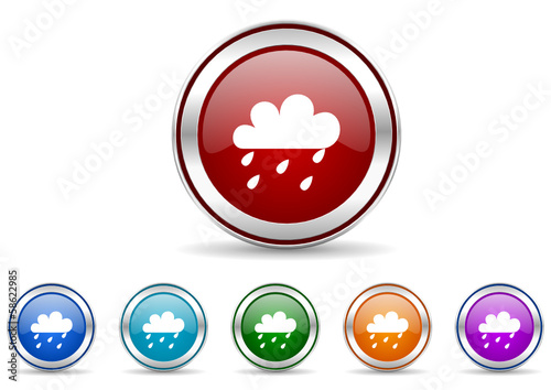 Vector: rain vector icon set rain vector icon set